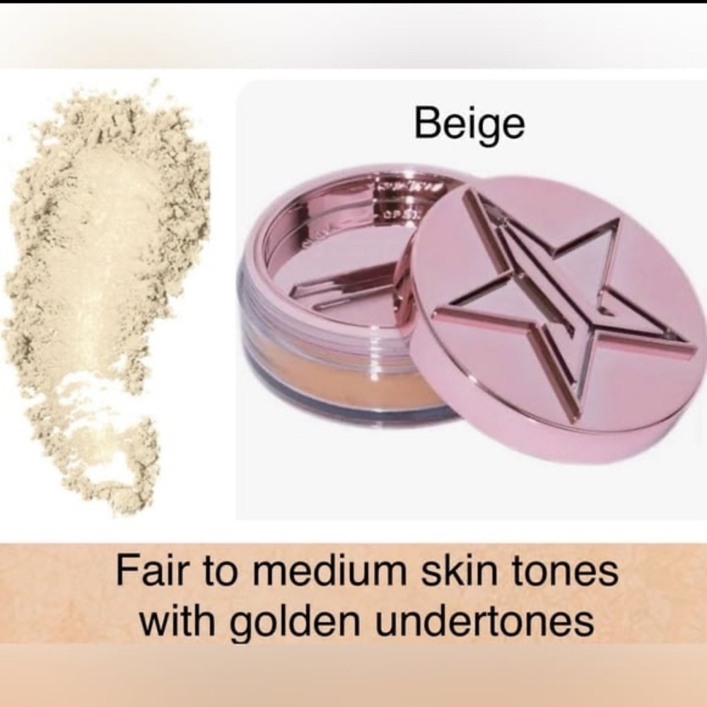 NIP Jeffree Star Magic Star Star Setting Powder Beige